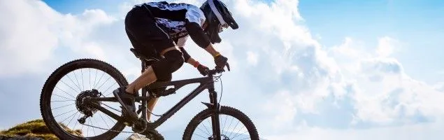 Enduro mountain bike type, built for challenging fast descents