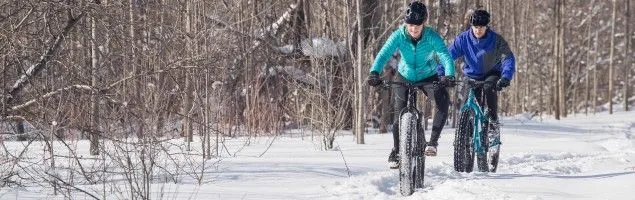Fat bike type, extra wide tyres for loose surfaces
